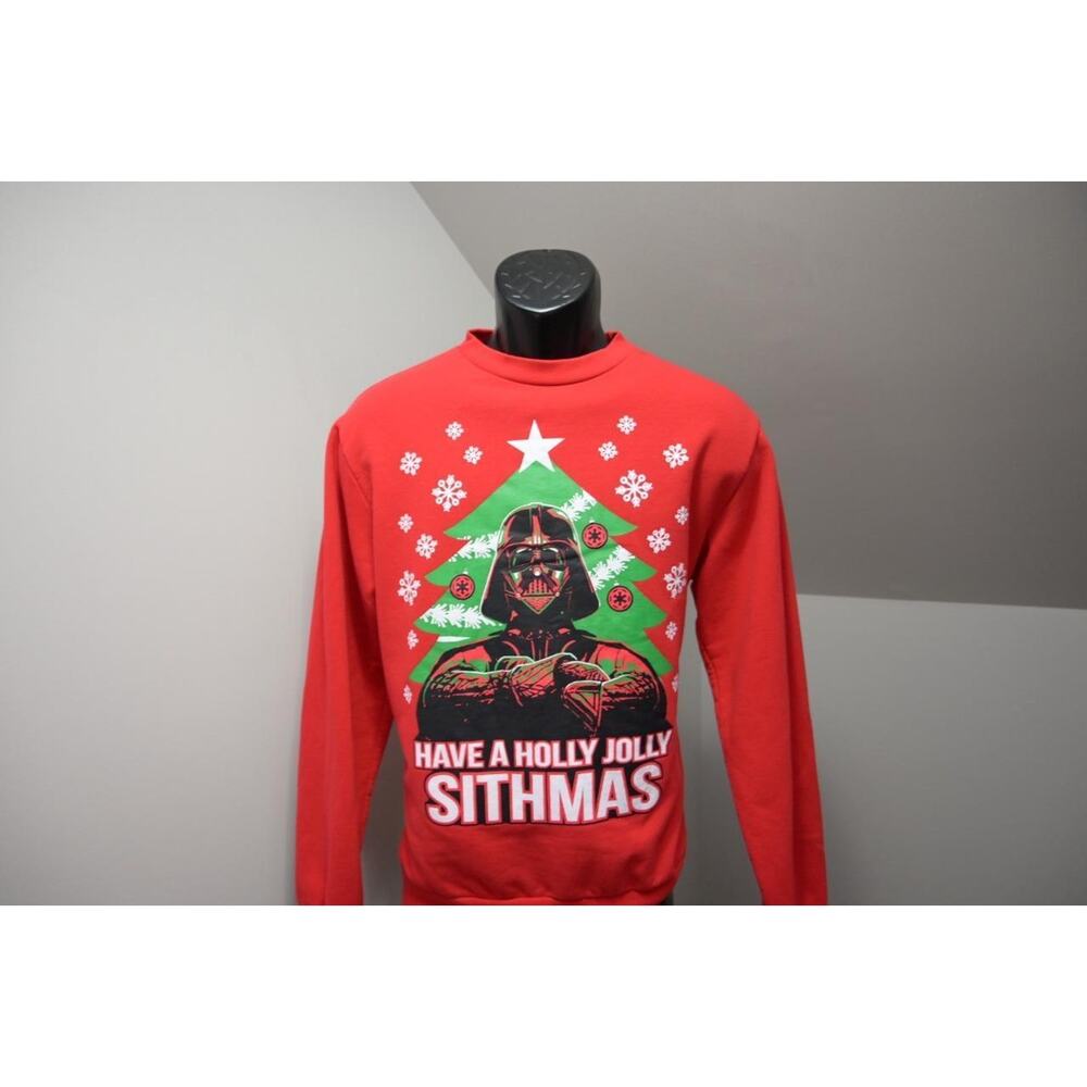 Star Wars‎ Christmas Sweater Holly Jolly Sithmas Ugly Sweater Mens Size Small